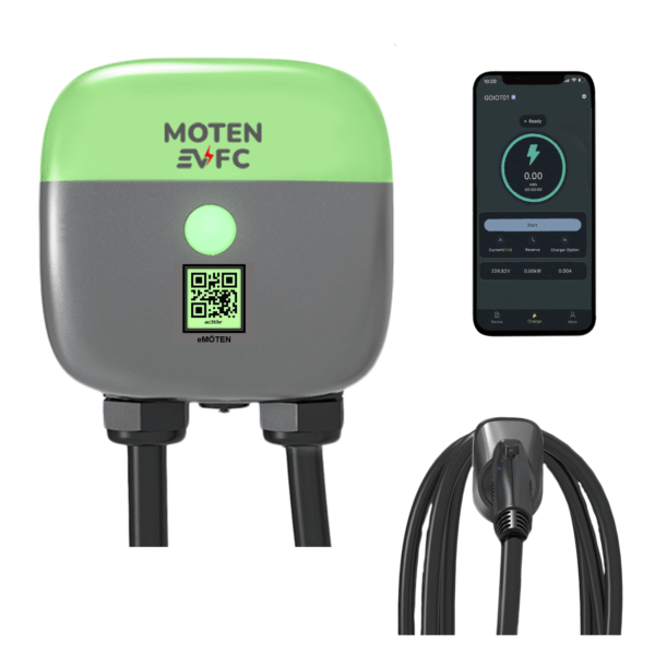 BOÖTES-48 Level 2 EV Charging Station, 11.5 kW/48 Amp, Commercial, Networked